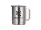 Engraving Coffee Cup, 10 oz with Lid and Handle (Stainless Steel)
